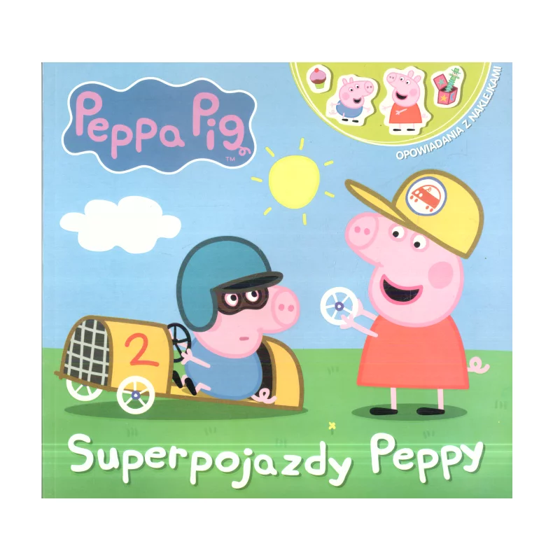 ŚWINKA PEPPA SUPERPOJAZDY PEPPY OPOWIADANIA Z NAKLEJKAMI - Media Service Zawada