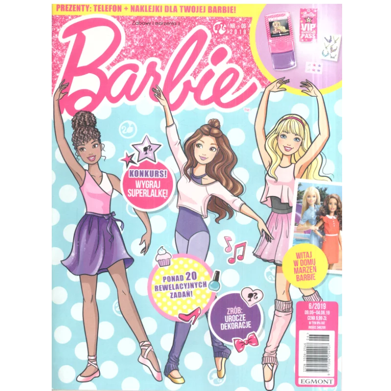 ZABAWY I MARZENIA Z BARBIE. GAZETKA Z PREZENTEM 06/2019 - Egmont