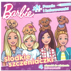 BARBIE SŁODKIE SZCZENIACZKI PUZZLE I KOLOROWANKI - Media Service Zawada