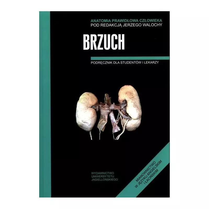 ANATOMIA PRAWIDŁOWA CZŁOWIEKA BRZUCH PODRĘCZNIK DLA STUDENTÓW I LEKARZY Jerzy Walocha - Wydawnictwo Uniwersytetu Jagiello...