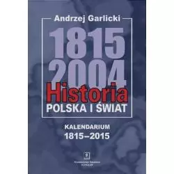 HISTORIA POLSKA I ŚWIAT 1815-2004 KALENDARIUM 1815-2015 Andrzej Garlicki - Scholar
