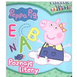 ŚWINKA PEPPA POZNAJĘ LITERY WYZWANIA DLA MALUCHA 18M+ - Media Service Zawada