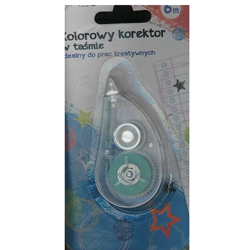 KOLOROWY KOREKTOR W TAŚMIE 6M ZIELONY - St. Majewski
