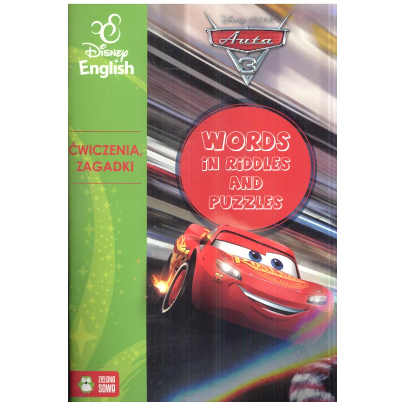 DISNEY AUTA ĆWICZENIA ZAGADKI 6+ - Zielona Sowa