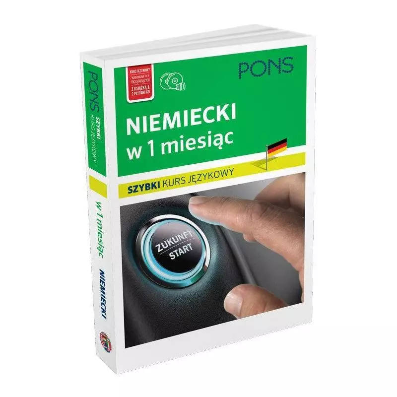 NIEMIECKI W 1 MIESIĄC SZYBKI KURS JĘZYKOWY + 2 CD - Pons