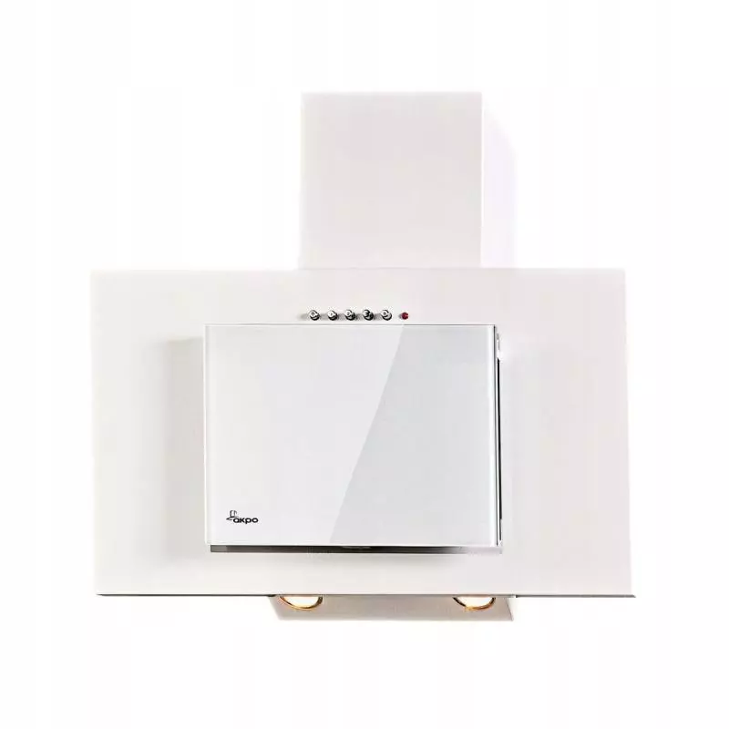 OKAP KUCHENNY KOMINOWY SZKLANY AKPO WK-4 NERO ECO 90 BIAŁY - Akpo