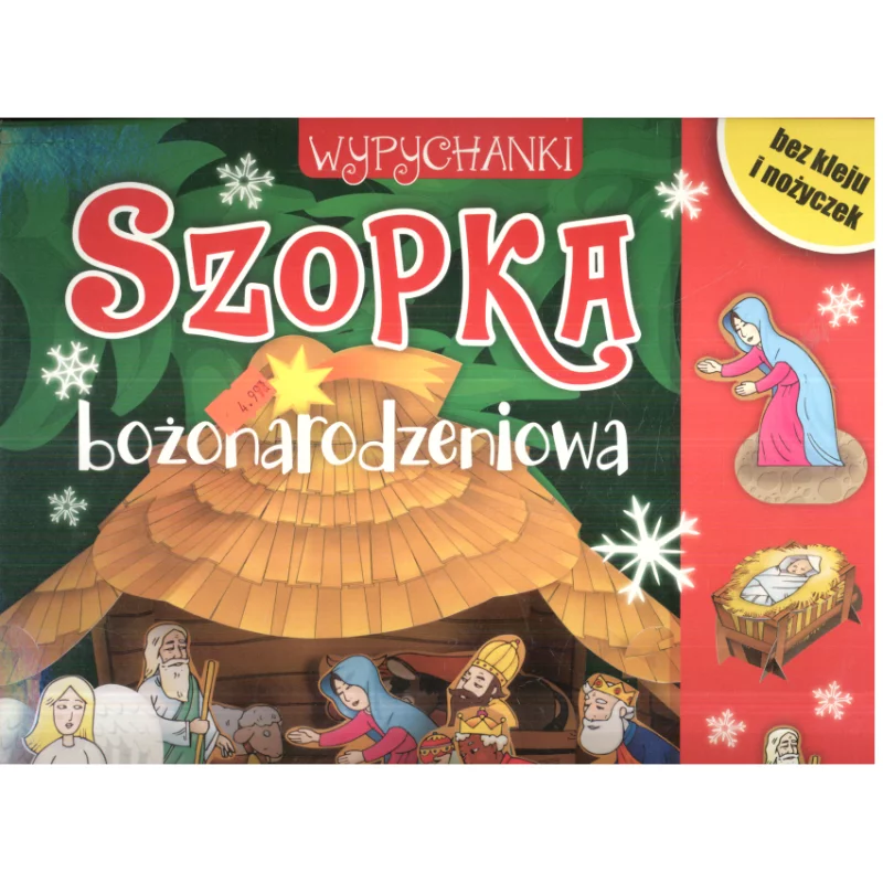 SZOPKA BOŻONARODZENIOWA WYPYCHANKI BEZ KLEJU I NOŻYCZEK 4+ - Zielona Sowa