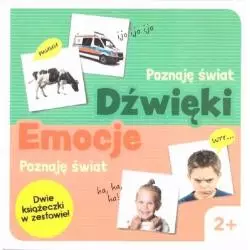 POZNAJĘ ŚWIAT DŹWIĘKI EMOCJE DWIE KSIĄŻECZKI W ZESTAWIE! 2+ - Edgard