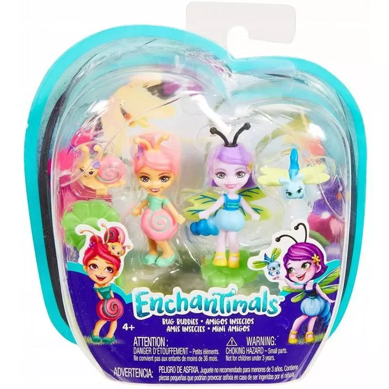 FIGURKA ENCHANTIMALS SAXON SNAIL I DARA DRAGONFLY 4+ - Mattel