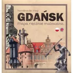 GDAŃSK MAPA RĘCZNIE MALOWANA