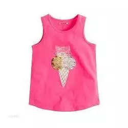 T-SHIRT DZIEWCZĘCY BEZ RĘKAWÓW 116 CM COOL CLUB - Cool Club