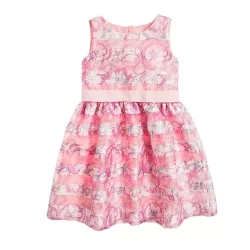 SUKIENKA DZIEWCZĘCA RÓŻOWA W KWIATY 110 CM COOL CLUB - Cool Club