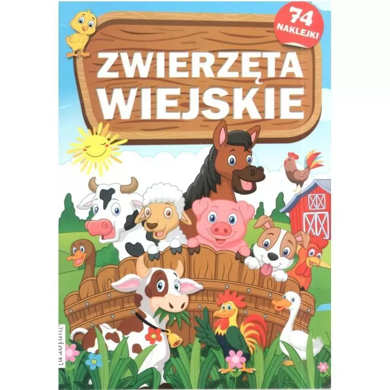 ZWIERZĘTA WIEJSKIE 74 NAKLEJKI - Junior.pl