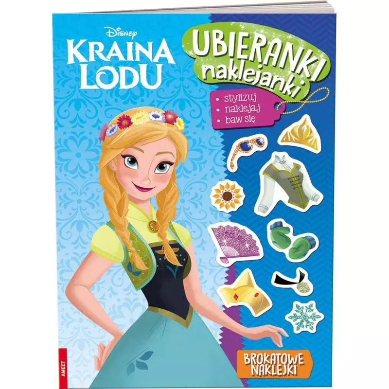 DISNEY KRAINA LODU UBIERANKI NAKLEJANKI - Ameet