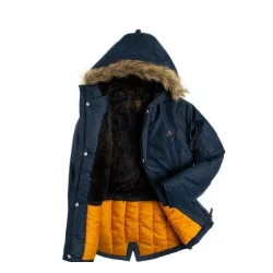 KURTKA ZIOMOWA CHŁOPIĘCA Z KAPTUREM GRANATOWA 128 CM COOL CLUB II GATUNEK - Cool Club