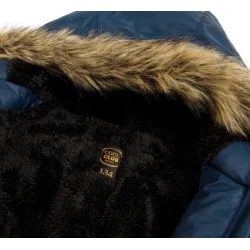 KURTKA ZIOMOWA CHŁOPIĘCA Z KAPTUREM GRANATOWA 128 CM COOL CLUB II GATUNEK - Cool Club