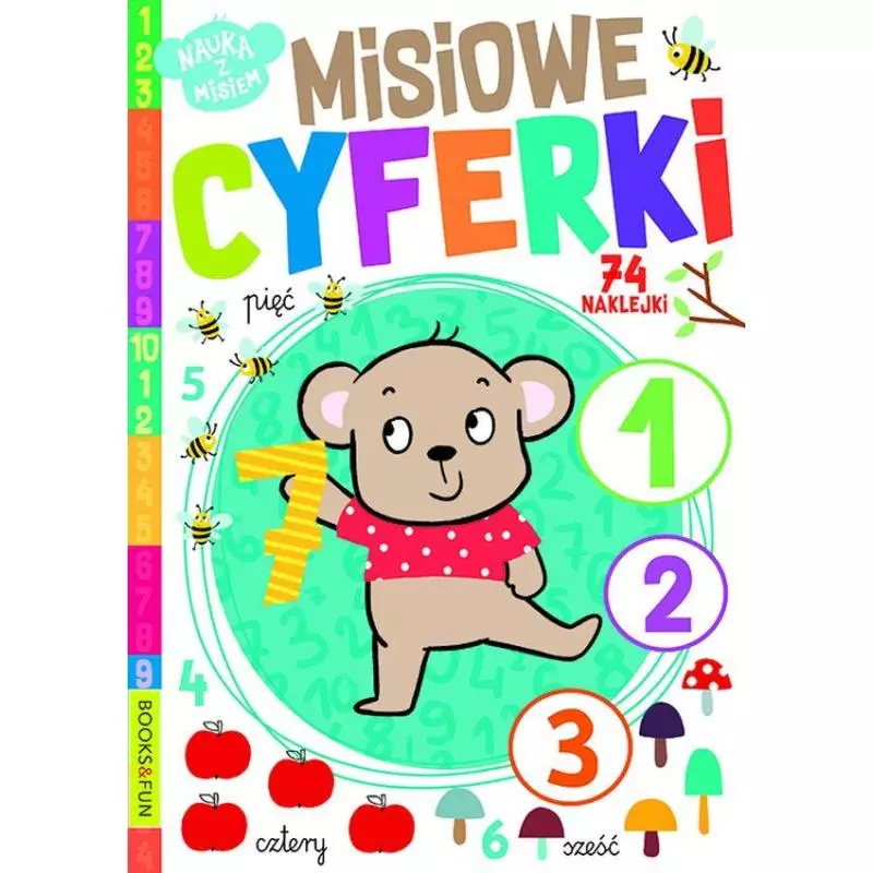 MISIOWE CYFERKI + 74 NAKLEJKI - Books and Fun