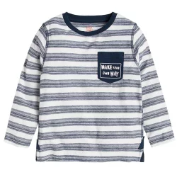 BLUZKA CHŁOPIĘCA Z DŁUGIM RĘKAWEM PASKI 98 CM COOL CLUB II GATUNEK - Cool Club
