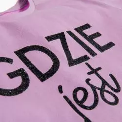 T-SHIRT DZIEWCZĘCY FIOLETOWY GDZIE JEST WI-FI? 146 CM COOL CLUB - Cool Club