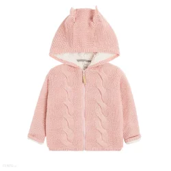 SWETER DZIEWCZĘCY RÓŻOWY ROZPINANY 74 CM COOL CLUB II GATUNEK - Cool Club