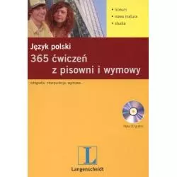 365 ĆWICZEŃ Z PISOWNI I WYMOWY JĘZYK POLSKI + CD Barbara Pędzich, Agata Hącia - Langenscheidt
