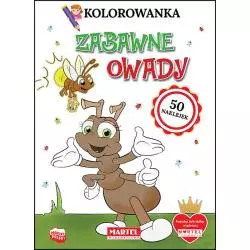 ZABAWNE OWADY KOLOROWANKA Z NAKLEJKAMI Klaudia Jędrysiak - Martel