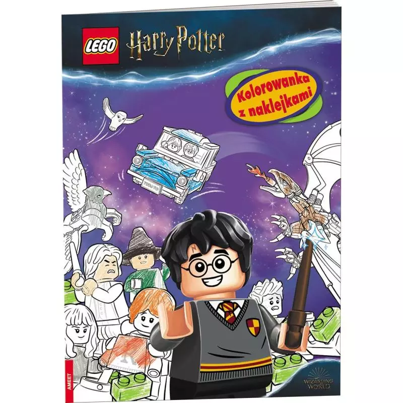 LEGO HARRY POTTER KOLOROWANKA Z NAKLEJKAMI 5+ - Ameet