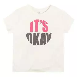 T-SHIRT DZIEWCZĘCY BIAŁY ITS OKAY 134 CM COOL CLUB - Cool Club