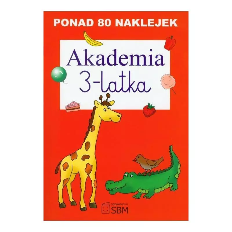 AKADEMIA 3-LATKA PONAD 80 NAKLEJEK - SBM