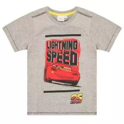 T-SHIRT CHŁOPIĘCY SZARY ZYGZAK MCQUEEN AUTA 122 CM COOL CLUB - Cool Club