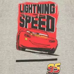 T-SHIRT CHŁOPIĘCY SZARY ZYGZAK MCQUEEN AUTA 122 CM COOL CLUB - Cool Club
