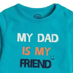 BODY CHŁOPIĘCE Z DŁUGIM RĘKAWEM MY DAD IS MY FRIEND 80 CM COOL CLUB - Cool Club