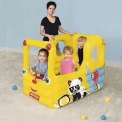 DMUCHANY KOJEC AUTOBUS Z PIŁECZKAMI FISHER-PRICE 2+ - Bestway