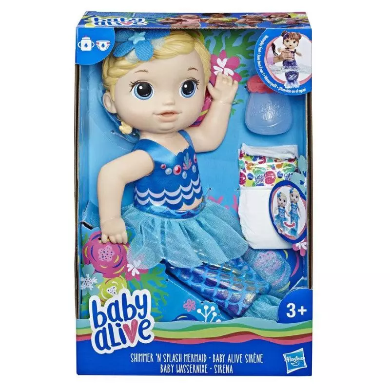 LALKA BABY ALIVE MIGOCZĄCA SYRENKA 3+ - Hasbro