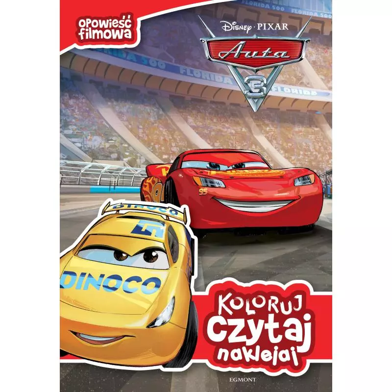 AUTA 3 KOLORUJ CZYTAJ NAKLEJAJ Katarzyna Nędzi - Egmont