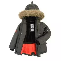 KURTKA ZIMOWA CHŁOPIĘCA Z KAPTUREM SZARA 128 CM COOL CLUB - Cool Club