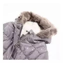 PŁASZCZ ZIMOWY DZIEWCZĘCY SZARY GWIAZDKI 128 CM COOL CLUB - Cool Club