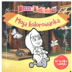 MASZA I NIEDŹWIEDŹ MOJA KOLOROWANKA W ŚRODKU NAKLEJKI - Egmont