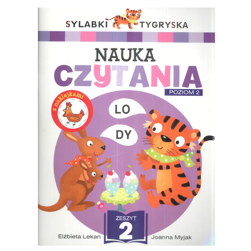 NAUKA CZYTANIA POZIOM 2 SYLABKI TYGRYSKA Elżbieta Lekan, Joanna Myjak 3+ - Olesiejuk