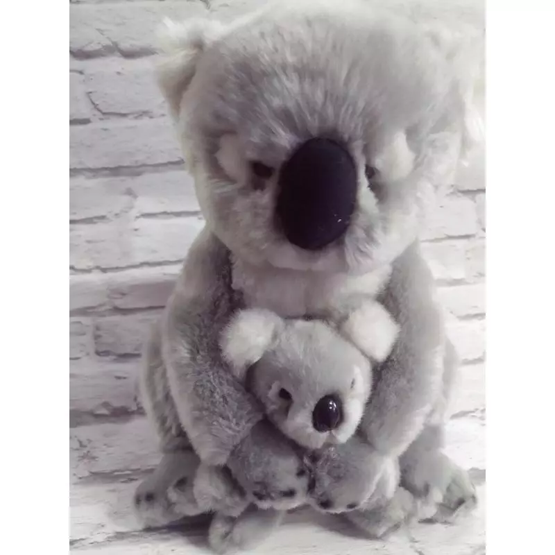 MASKOTKA KOALA Z DZIECKIEM 30 CM - Panon