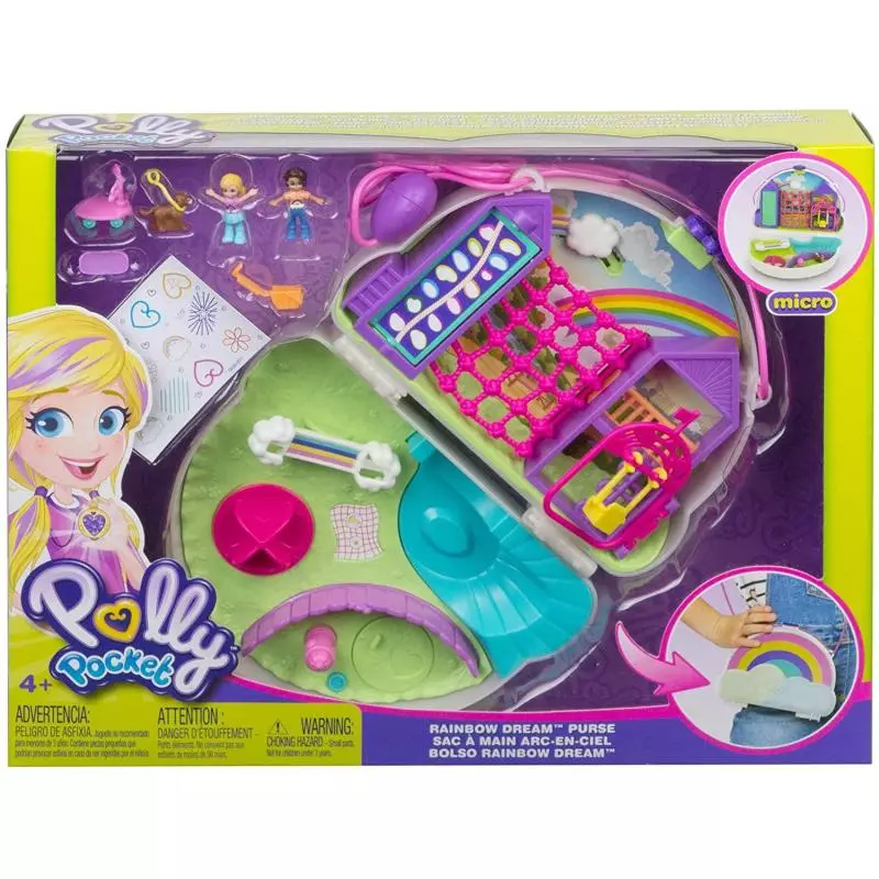 TĘCZOWA TOREBKA POLLY POCKET 4+ - Mattel TĘCZOWA TOREBKA POLLY POCKET 4+ - Mattel