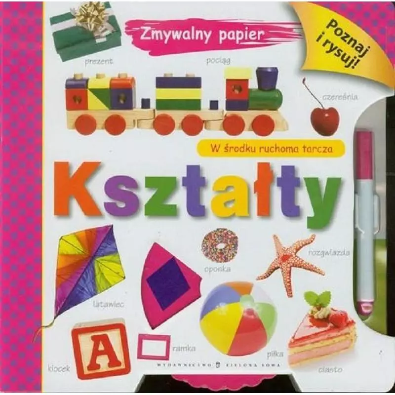 KSZTAŁTY ZMYWALNY PAPIER + PISAK - Zielona Sowa