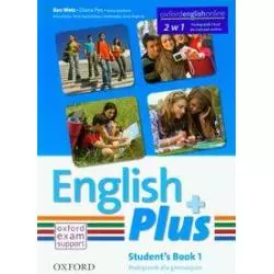 ENGLISH PLUS 1 STUDENTS BOOK + KOD DO ĆWICZEŃ ONLINE Ben Wetz - Oxford