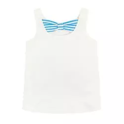 T-SHIRT DZIEWCZĘCY BEZ RĘKAWÓW BIAŁY SYRENKA 104 CM COOL CLUB - Cool Club