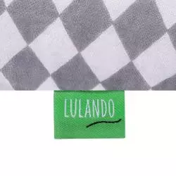 PODUSZKA DLA KOBIET W CIĄŻY U BIAŁO SZARE ROMBY 130 X 100 CM LULANDO - Lulando