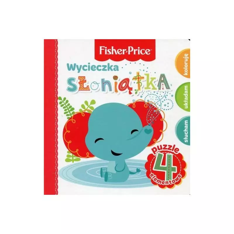 FISHER PRICE WYCIECZKA SŁONIĄTKA PUZZLE 4 ELEMENTOWE 2+ - Olesiejuk