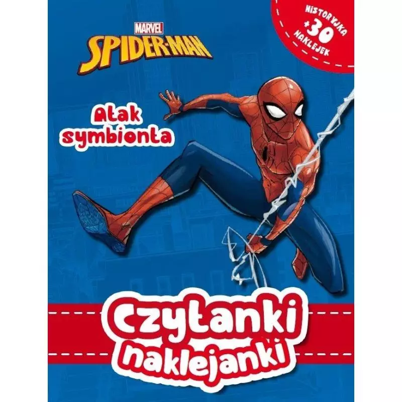 MARVEL SPIDER-MAN ATAK SYMBIONTA CZYTANKI NAKLEJANKI 3+ - Olesiejuk