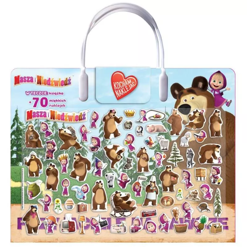 MASZA I NIEDŹWIEDŹ PRZYJACIELE NA ZAWSZE KOCHAM NAKLEJAĆ - Media Service Zawada