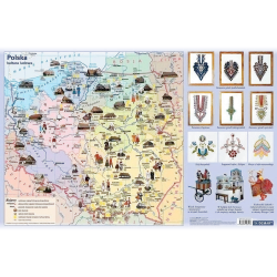 PODKŁADKA NA BIURKO POLSKA KULTURA LUDOWA 37 X 55 CM - Demart