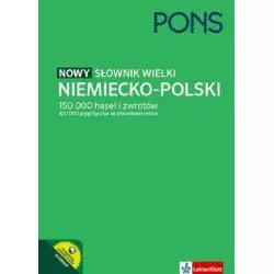 WIELKI SŁOWNIKI NIEMIECKO-POLSKI PONS 150 000 HASEŁ I ZWROTÓW - Pons